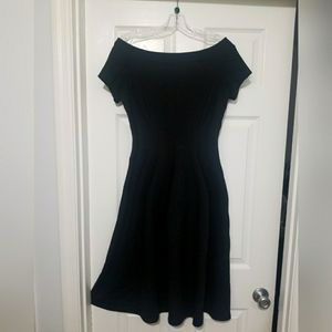 Ann Taylor boat neck off the shoulder midi dress